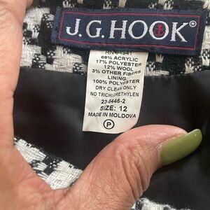 J.G. Hook Black and White Women's Mini Skirt